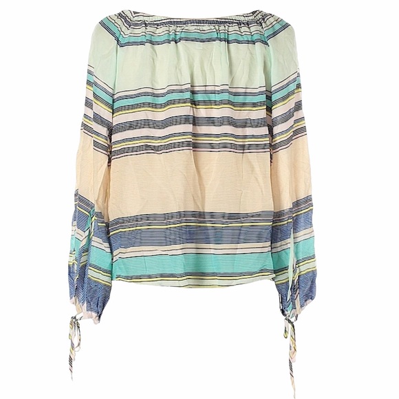 new last1 Wildfox Couture ✰ Off Shoulder Variegated Stripe Top ✰ Multi Color XS - Picture 7 of 15